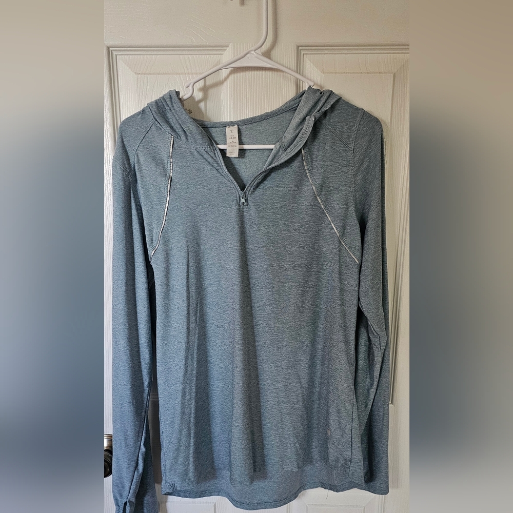 Marika, EUC, Heather Blue Zip-Up Hoodie - Picture 1 of 7